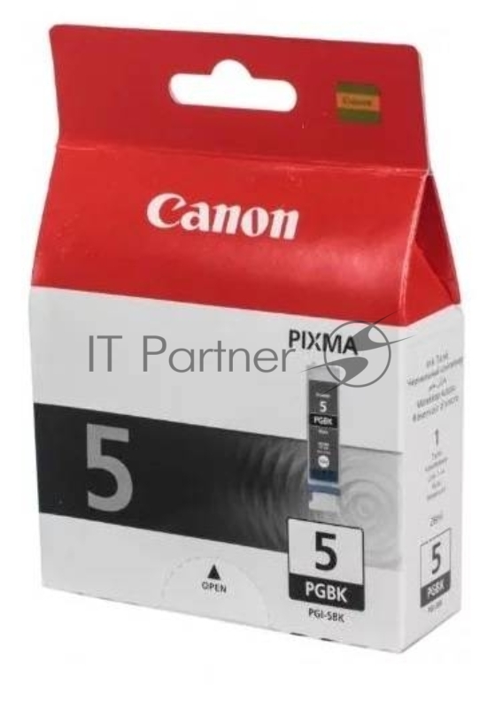 Картридж струйный PGI-5Bk (0628B024), для Canon MP500/800/iP4200/R5200/522R, Черный, 505стр.