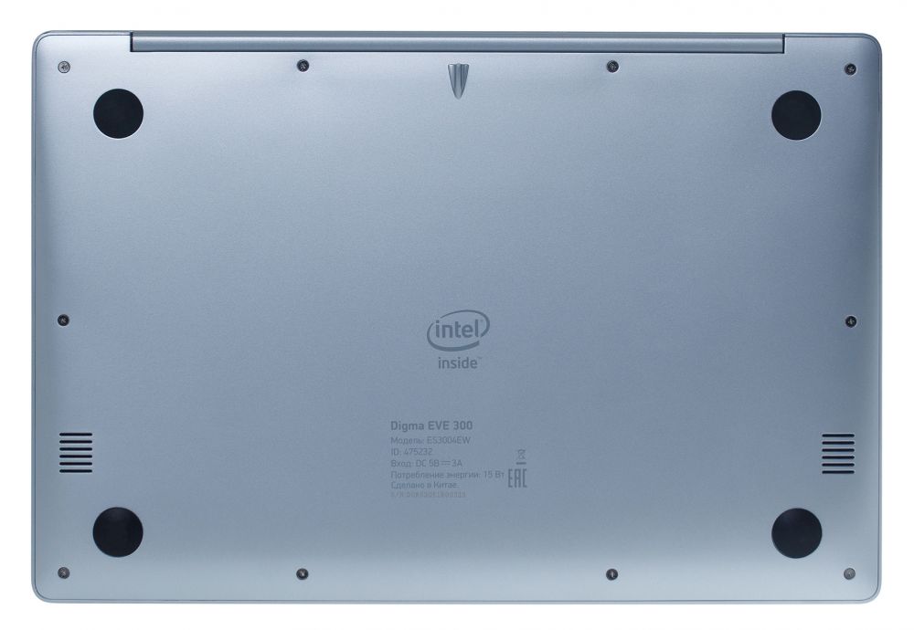 Ноутбук Digma EVE 300 Atom X5 Z8350/2Gb/32Gb/Intel HD Graphics 400/13.3/IPS/HD (1366x768)/Windows 10 Home Multi Language 64/silver/WiFi/WiMax/BT/Cam