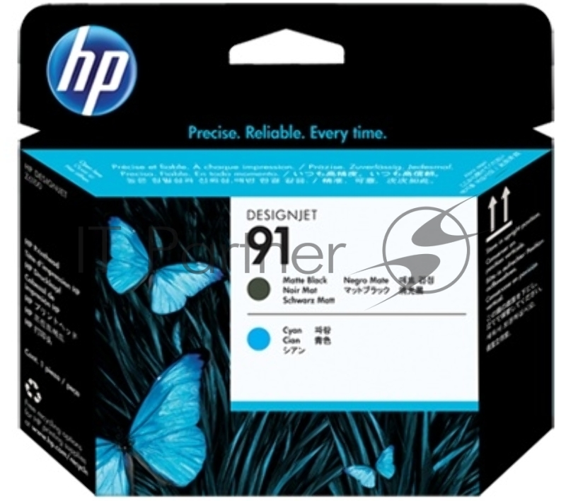 Картридж струйный HP №91 C9460A черный матовый/голубой печатающая головка для HP Z6100