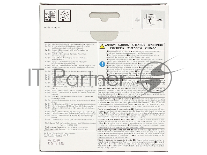Картридж тип GC 41KL (0.6K) черный для Aficio SG 2100N/ 3110DN/ 3110DNw