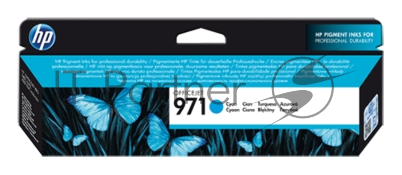 Картридж струйный HP 971 CN622AE голубой для HP OJ Pro X476dw/X576dw/X451dw/X551dw (2500стр.)