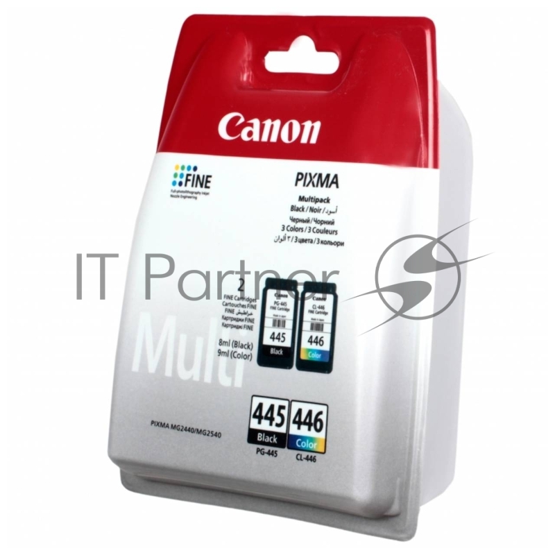 Картридж струйный PG-445/CL-446 (8283B004), для Canon PIXMA MG2540, PIXMA MG2440, 4 цвета, 180 стр.