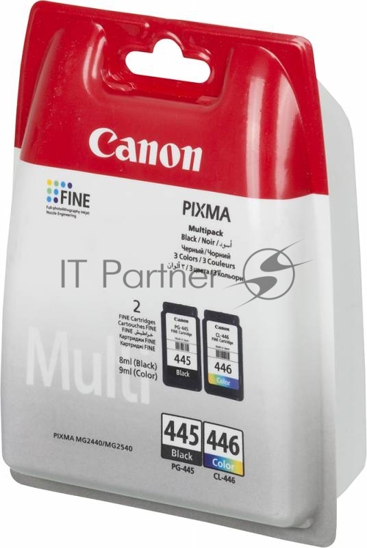 Картридж струйный PG-445/CL-446 (8283B004), для Canon PIXMA MG2540, PIXMA MG2440, 4 цвета, 180 стр.