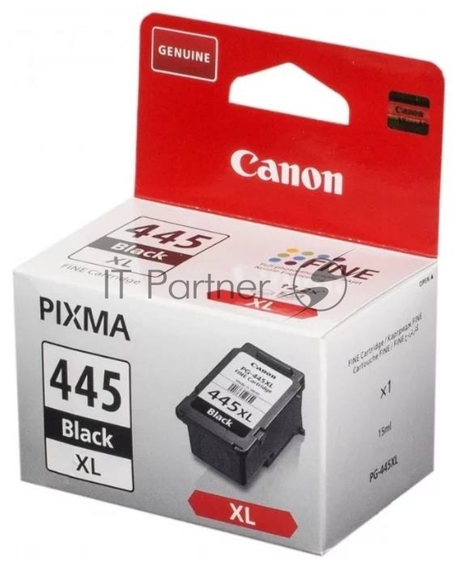 Картридж струйный PG-445XL (8282B001), для Canon MG2540, Чёрный, 400 стр.