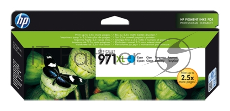 Картридж струйный HP №971XL CN626AE голубой для HP OJ Pro X476dw/X576dw/X451dw/X551dw (6600стр.)