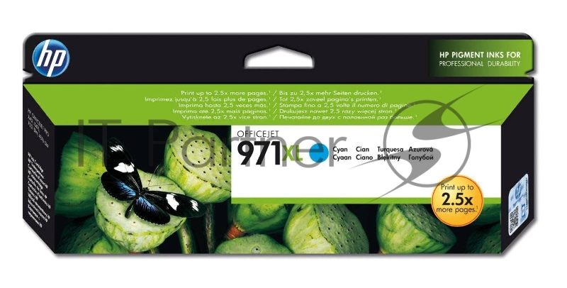 Картридж струйный HP №971XL CN626AE голубой для HP OJ Pro X476dw/X576dw/X451dw/X551dw (6600стр.)