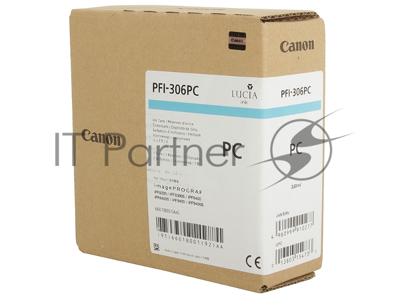 Картридж струйный Canon PFI-306 PC фото голубой для iPF8300S/8400/9400S/9400 (6661B001)