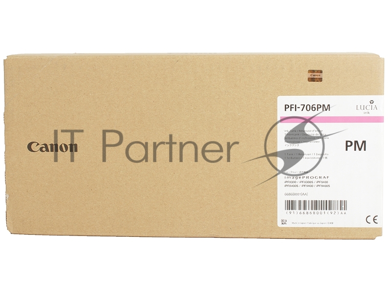 Картридж струйный Canon PFI-706 PM фото пурпурный для iPF8300S/8400/9400S/9400 (6686B001)