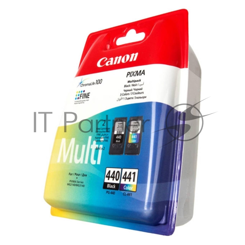 Картридж струйный Canon PG-440/CL-441 5219B005 черный/трехцветный x2уп. для Canon MG2140/MG3140 (180стр.)