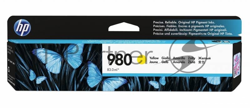 Картридж струйный HP D8J09A желтый для HP OJ Ent X585/X555 (6600стр.)