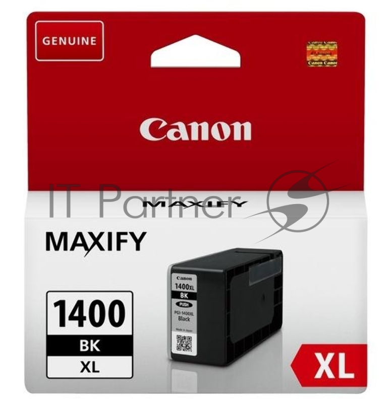 Картридж струйный CANON PGI-1400XL черный, 1200 стр., для MAXIFY МВ2040/МВ2340