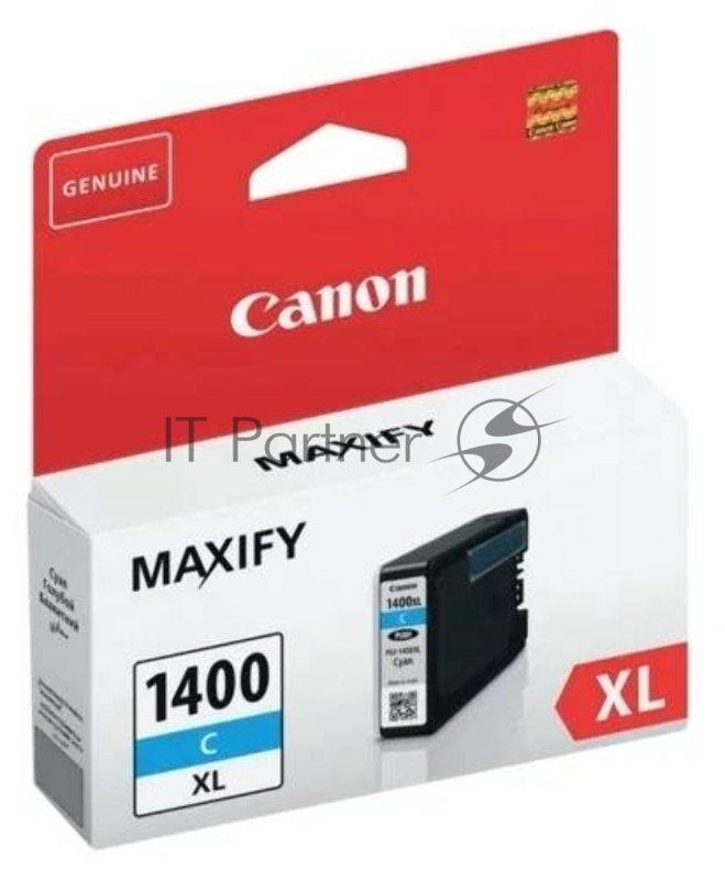 Картридж струйный CANON PGI-1400XL C Cyan голубой, 900 стр., для MAXIFY МВ2040/МВ2340