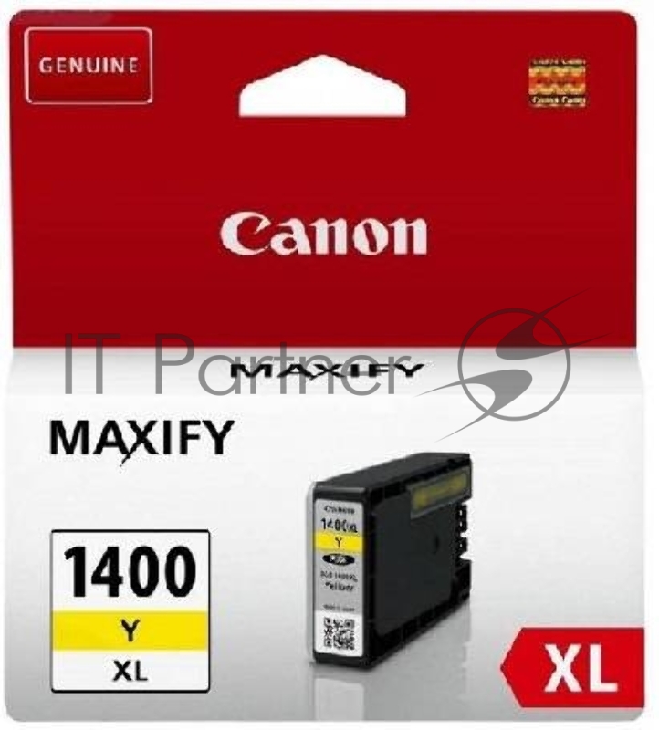 Картридж струйный CANON PGI-1400XL желтый, 900 стр., для MAXIFY МВ2040/МВ2340