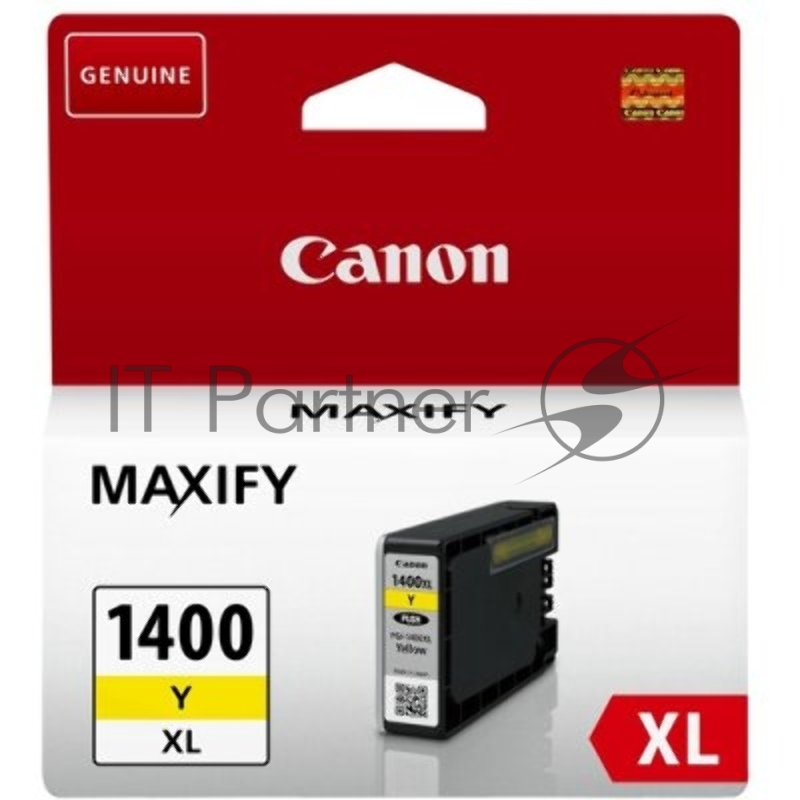 Картридж струйный CANON PGI-1400XL желтый, 900 стр., для MAXIFY МВ2040/МВ2340