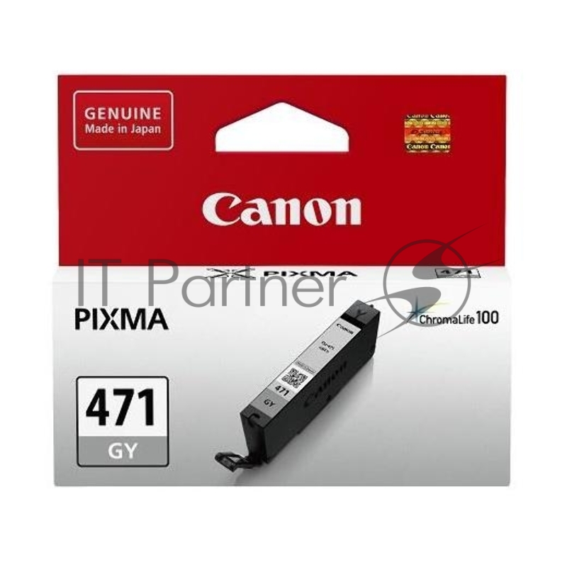 Картридж Canon CLI-471GY (0404C001), серый, 7 мл, до 120 цв.фото 10х15, для PIXMA MG5740/MG6840/MG7740/ TS5040/TS6040/TS8040/TS9040 (CLI471GY)
