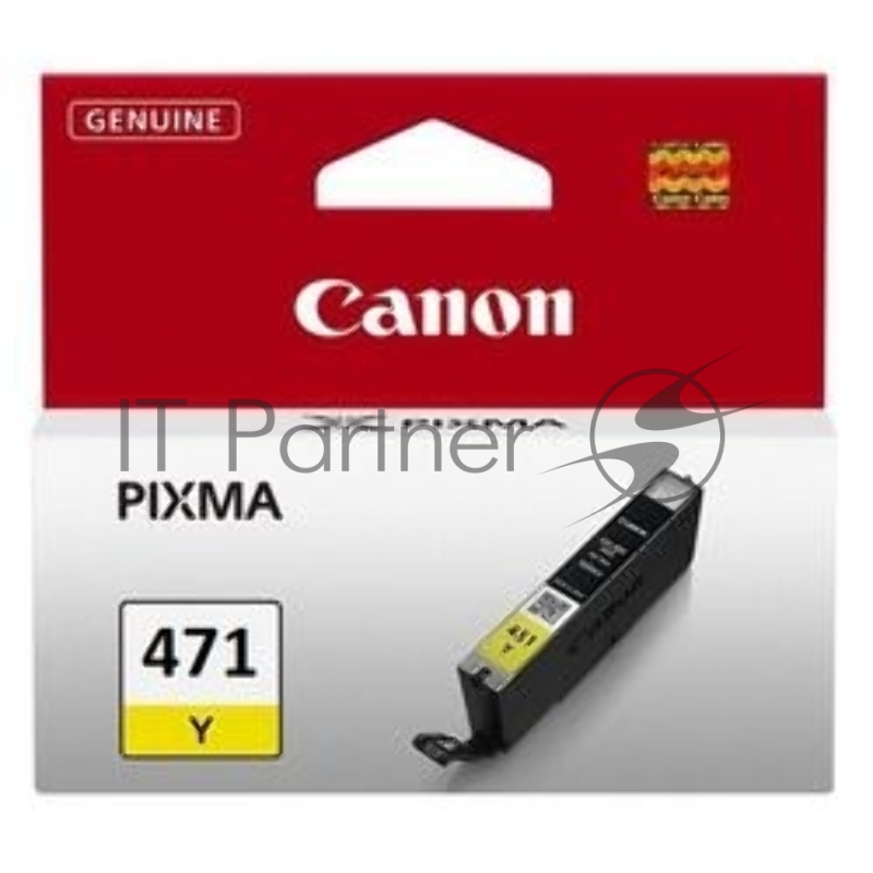 Картридж Canon CLI-471Y (0403C001) желтый, 7 мл, до 323 стр. A4, для PIXMA MG5740/MG6840/MG7740/ TS5040/TS6040/TS8040/TS9040 (CLI471Y)