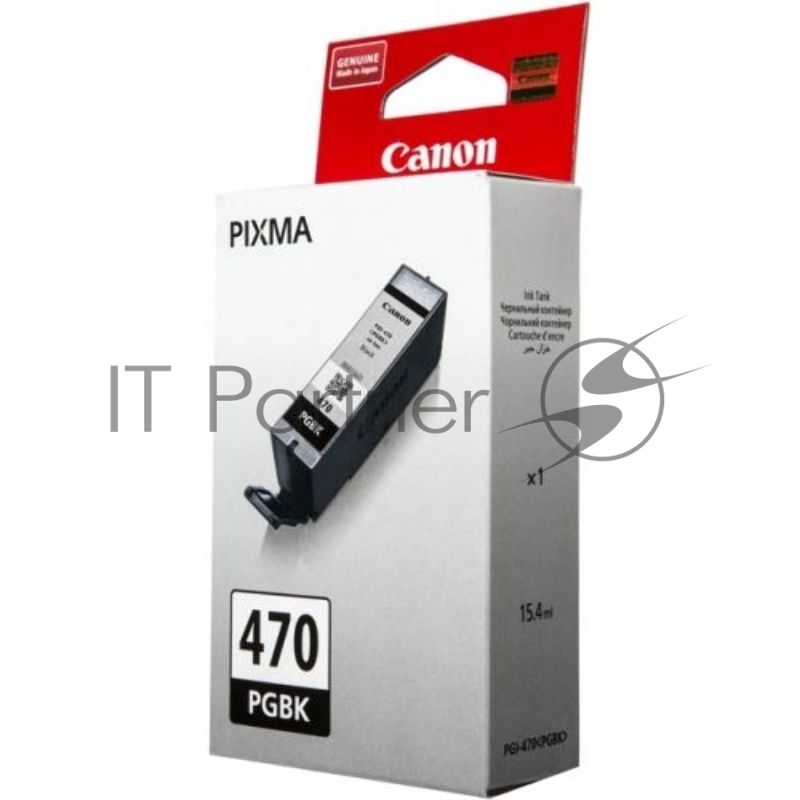 Картридж Canon PGI-470PGBK (0375C001), пигментный черный, 15 мл, до 300 стр. A4, для Pixma iP7240/ MG5440/MG5740/MG6340/MG6840/MG TS5040/TS6040/TS8040/TS9040 (PGI-470 PGBK / PGI-470 BK)