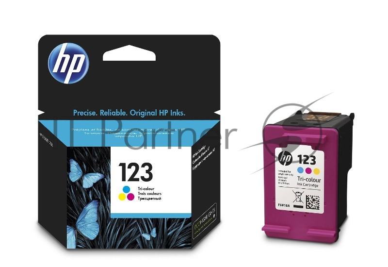 Картридж струйный HP 123 F6V16AE многоцветный, 100 стр., для HP DJ 2130