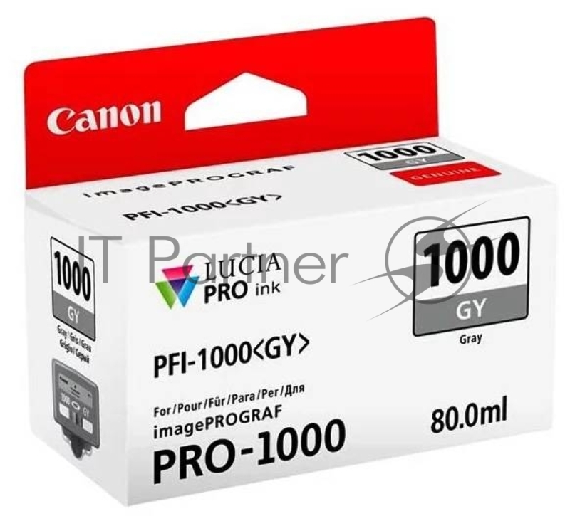 Картридж CANON PFI-1000 GY серый