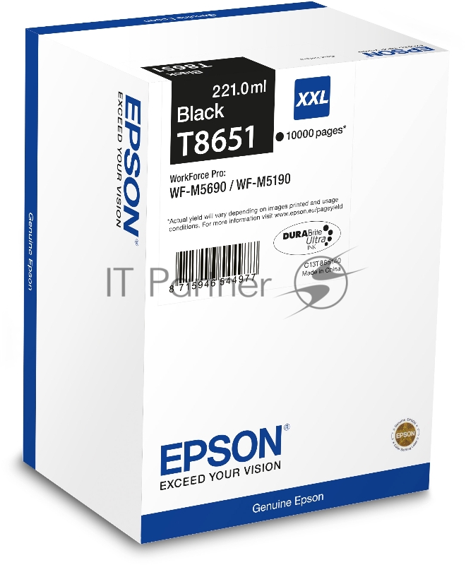 Картридж Epson черный дляWF-M5xxx XXL
