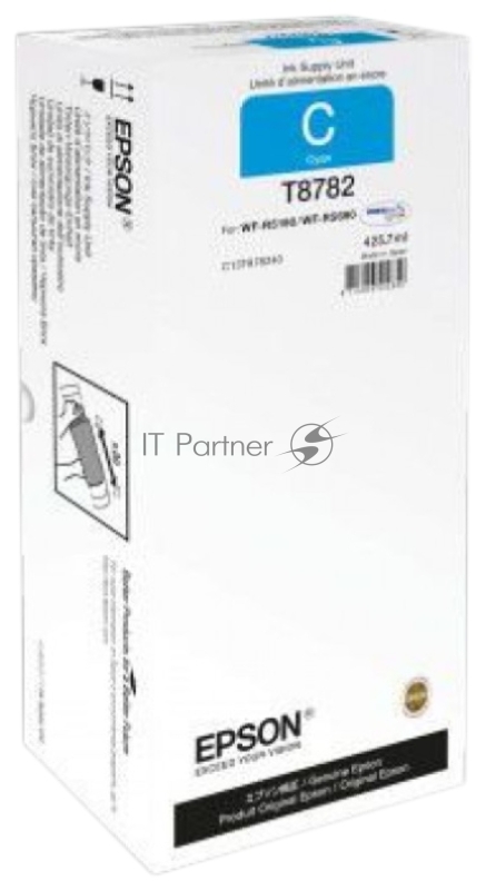 Картридж струйный Epson C13T878240 голубой для WF-R5xxx XXL