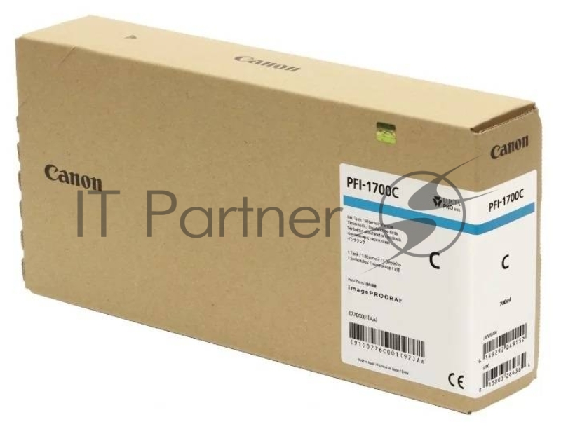 Картридж PFI-1700 голубой