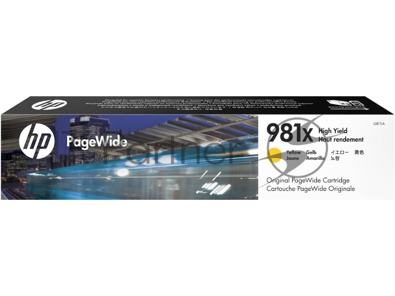 Картридж HP 981X желтый увеличенной емкости для HP Color PageWide Ent Flow MFP 586, 566 10 000 стр.