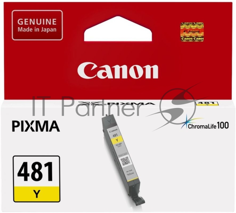 Картридж Canon CLI-481 Y EMB для TS6140/TS8140/TS9140/TR8540. Жёлтый. 259 страниц.