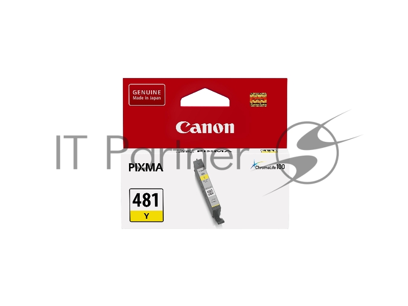 Картридж Canon CLI-481 Y EMB для TS6140/TS8140/TS9140/TR8540. Жёлтый. 259 страниц.
