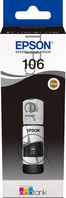 Картридж струйный Epson 106BK C13T00R140 черный (70мл) для Epson L7160/7180