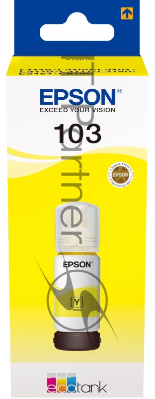 Картридж струйный Epson 103Y C13T00S44A желтый (65мл) для Epson L3100/3110/3150