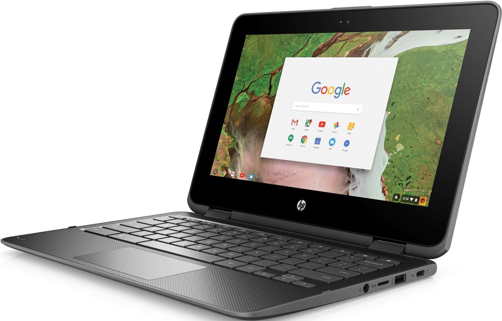 Ноутбук HP Chromebook x360 11 G1 EE 11.6, Tablet PC, Intel Celeron N3350, 1100 МГц, 4096 Мб, 32 Гб SSD, Intel HD Graphics 500, ChromeOS