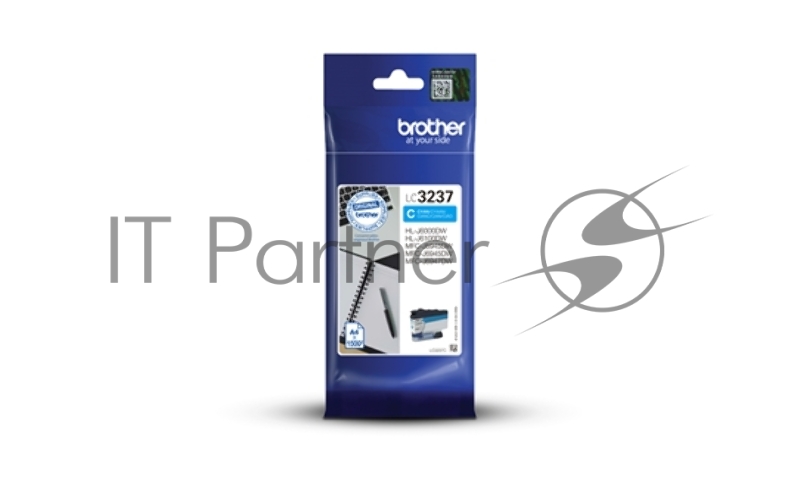 Картридж Brother струйный LC3237C голубой 1500 стр. для HLJ6000DW, MFCJ5945DW, MFCJ6945DW