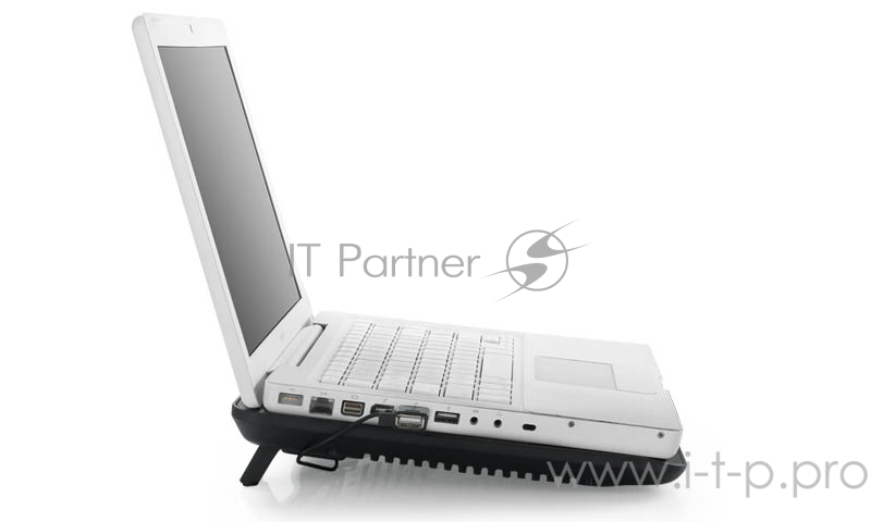 Теплоотводящая подставка под ноутбук DeepCool N19 (до 14, 140мм вентилятор, черный)