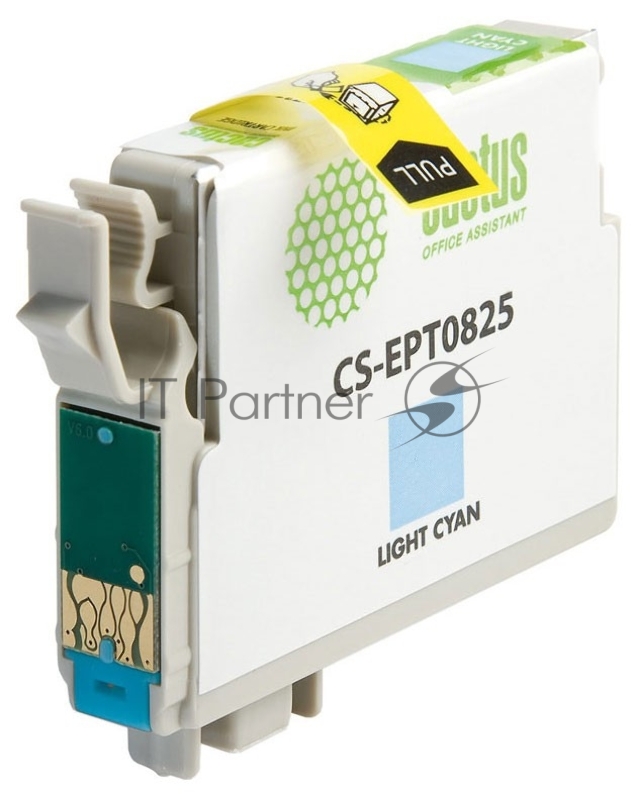 Картридж струйный Cactus CS-EPT0825 светло-голубой для Epson Stylus Photo R270/290/RX590 (11,4ml)