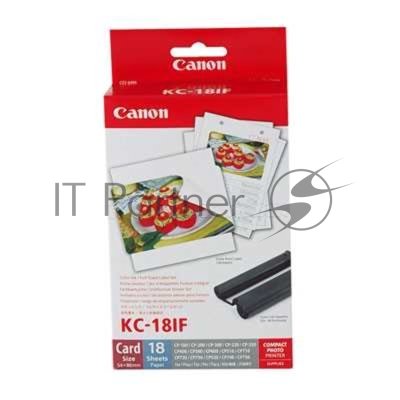 Бумага Canon KC-18IF Ink/LABEL Set for Selphy, 18 наклеек формата кредитной карты форматом 54 x 86 мм (2,1x3.4)