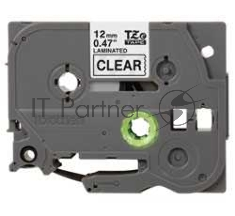 Наклейка ламинированная TZ-E131 (12 мм черн/прозр, аналог TZ-131)