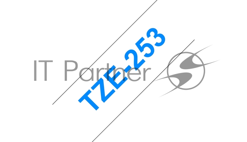 Наклейка ламинированная TZ-E253 (24 мм син/бел)