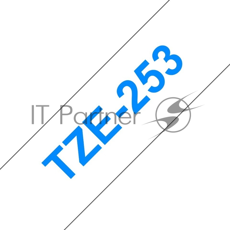 Наклейка ламинированная TZ-E253 (24 мм син/бел)