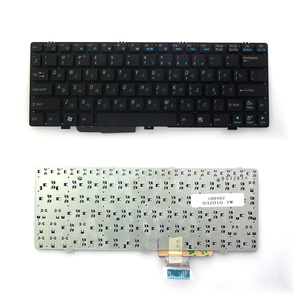 Клавиатура для ноутбука Asus Eee PC 904, 1000, 1000H, 1002H, 1004D, S101 Series. Плоский Enter. Черная, без рамки. NSK-UDU01, 9J.N1N82.501.