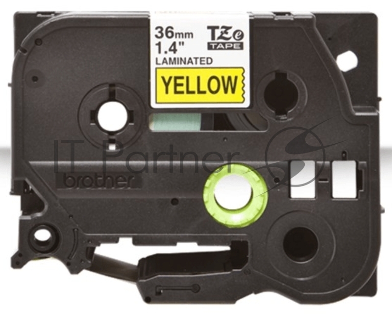 Наклейка ламинированная TZ-E661 (36 мм черн/желт)