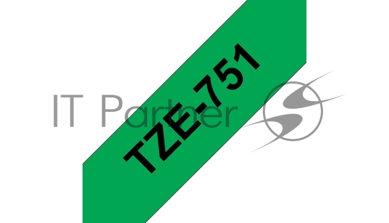 Наклейка ламинированная TZ-E751 (24 мм черн/зелен)