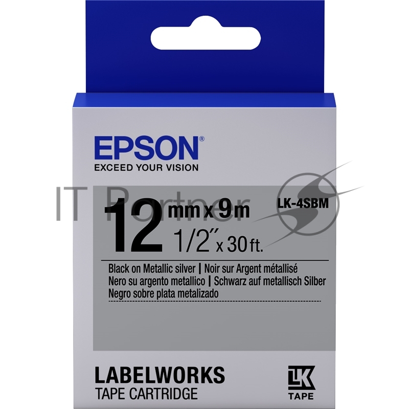 Лента LK-4SBM Black/Silver 12/9