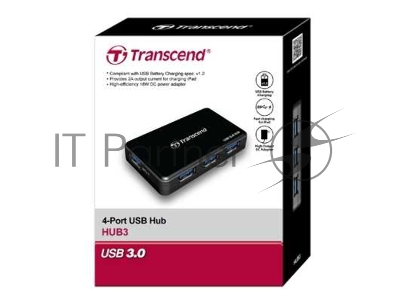 Концентратор USB Transcend USB3.0 4-Port HUB