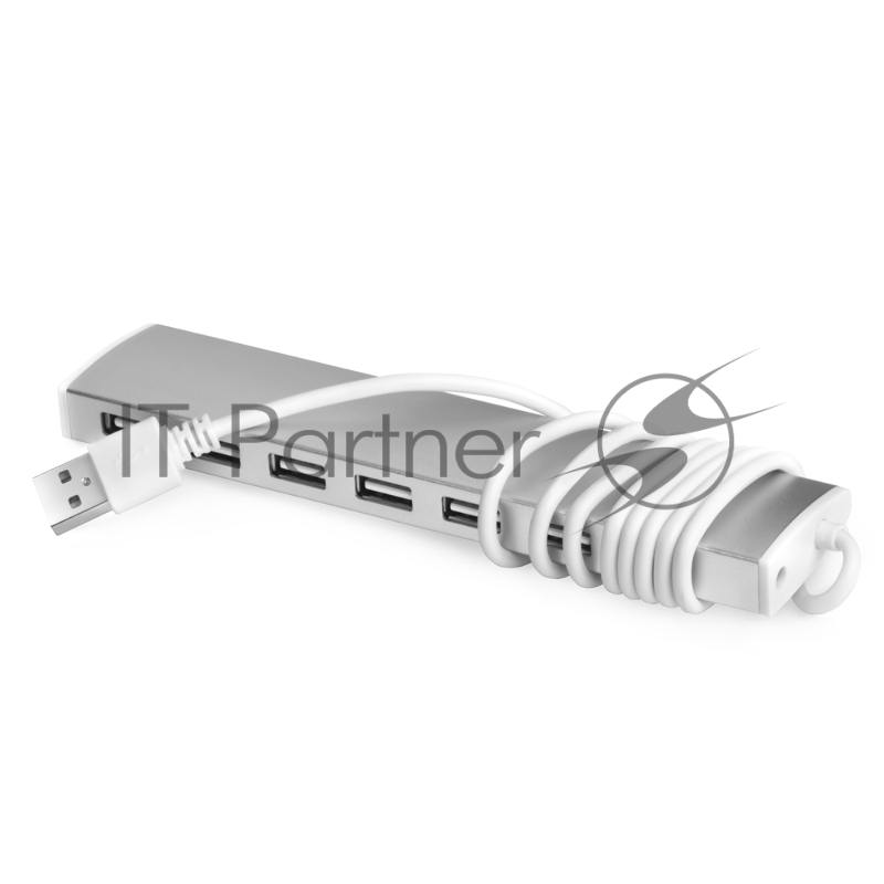 Разветвитель Greenconnect USB 2.0 GCR-UH217S на 7 портов 0,5m , silver