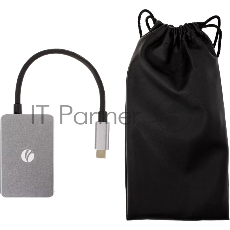 Кабель-концентратор USB 3.1 Type-Cm --> 4 port USB3.0(f) Aluminum Shell VCOM <DH310B>