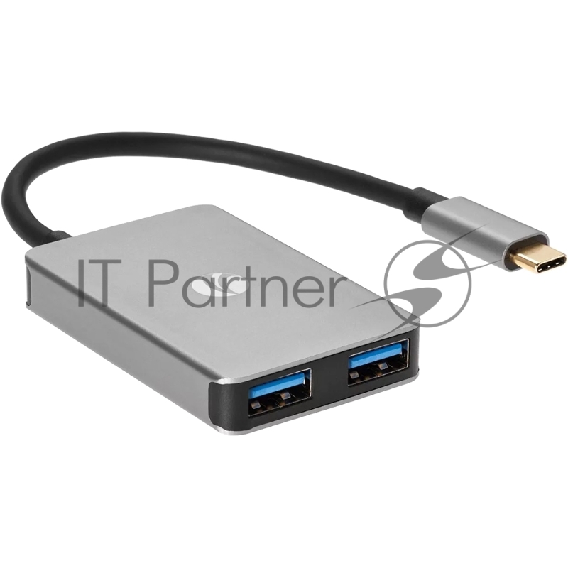 Кабель-концентратор USB 3.1 Type-Cm --> 4 port USB3.0(f) Aluminum Shell VCOM <DH310B>
