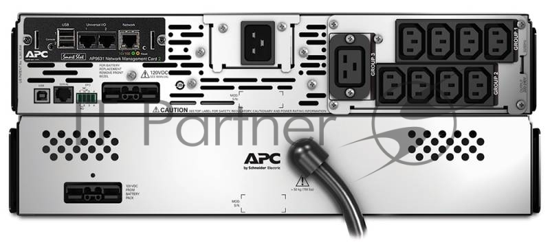 Источник бесперебойного питания APC Smart-UPS X SMX3000RMHV2UNC 2700Вт 3000ВА черный