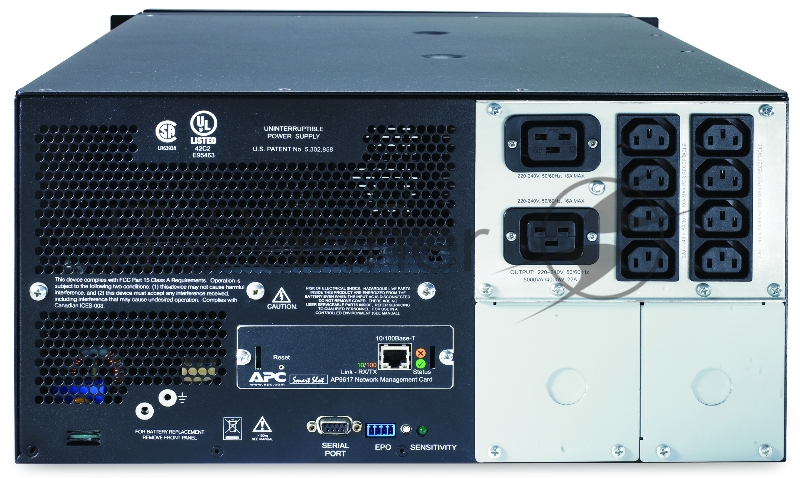 Источник бесперебойного питания APC Smart-UPS SUA5000RMI5U 4000Вт 5000ВА черный