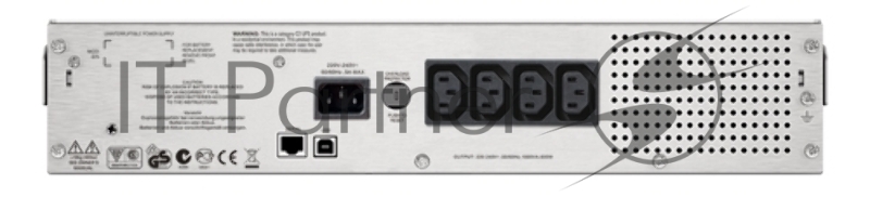 Источник бесперебойного питания APC Smart-UPS C SMC1000I-2U 600Вт 1000ВА черный